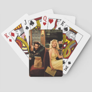 Teller mit einem blauen Rand oder auch Blaue Platt Spielkarten