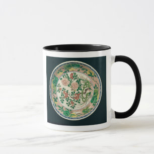 Teller mit famille verte Dekoration Tasse