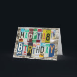 Teller mit Lizenz Happy 18. Geburtstagskarte Karte<br><div class="desc">Mit Gear4Getrieben.</div>
