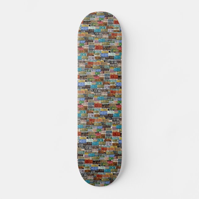 Teller mit Vintager Lizenz Skateboard (Vorderseite)