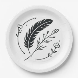 Teller oder Teller auf Papier