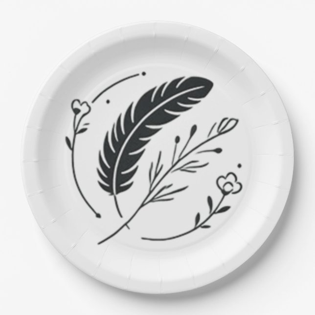 Teller oder Teller auf Papier (Vorderseite)