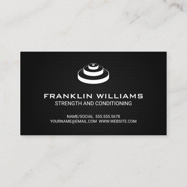 Teller | Personal Trainer Business Card Visitenkarte (Rückseite)