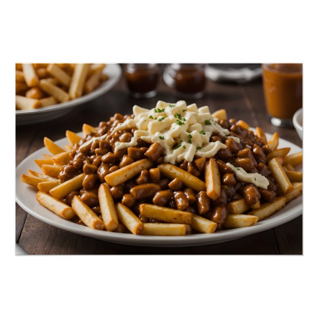Teller Poutine Poster (Vorderseite)