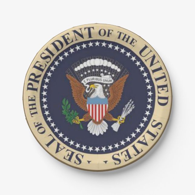 Teller Präsident (Vorderseite)