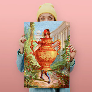 Teller-Schatz Golden Amphora Kunstprint Poster