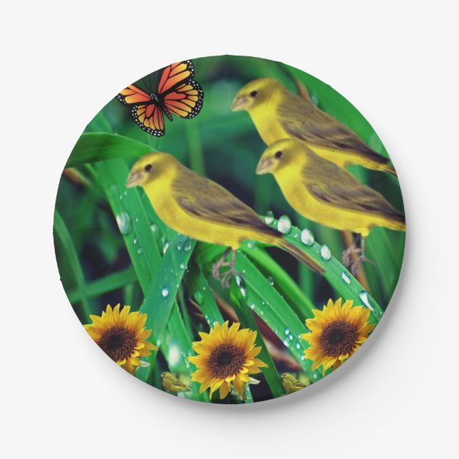 Teller Sonnenblumen (Vorderseite)