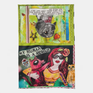 Teller Tuchhunde Geschirrtuch