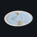 Teller "Turtle Blue Tan"<br><div class="desc">Teller "Schildkrötenblauer Tan". Genießen Sie auch passende Papiertassen,  Papierservietten,  Einladungen,  Bingokarten und Briefmarke. Persönlich gestalten,  indem Sie "Ooh,  Baby,  Baby!" löschen und Ihre eigene Formulierung hinzufügen. Passen Sie Ihren Schriftart an,  indem Sie Ihren bevorzugten Stil,  Farbe und Größe wählen. Viel Spaß und Glückwunsch!</div>