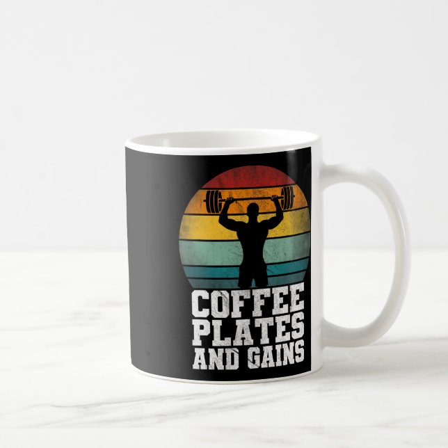 Teller und Gewinne des Kaffees - Retro-Gewichtsbel Kaffeetasse (Rechts)