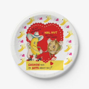 Teller Valentinstag Bananen Cashew