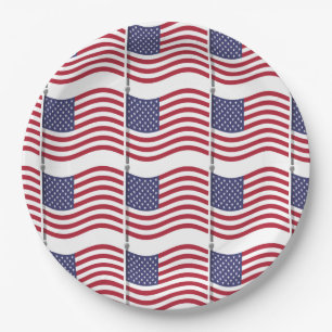 Teller von American Flag Paper