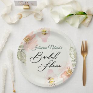 Teller von Aquarellpapier