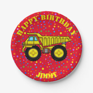 Teller von Dump Truck Paper