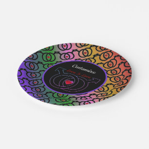 Teller von Gay Marriage Rainbow Paper