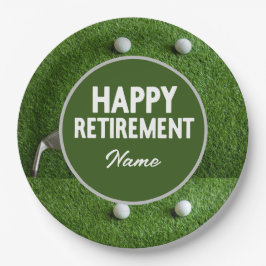 Teller von Golf Happy Retirement Paper