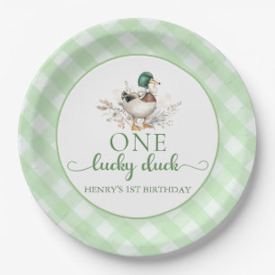 Teller von Green One Lucky Duck 1. Geburtstag