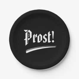 Teller von Prost Black und White Oktoberfest