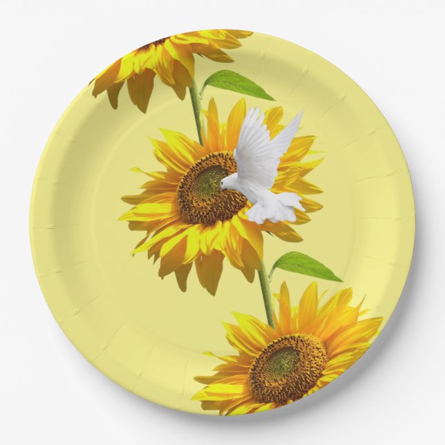 Teller von Sonnenblumenblättern (Vorderseite)