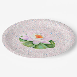 Teller von Wasserlilie