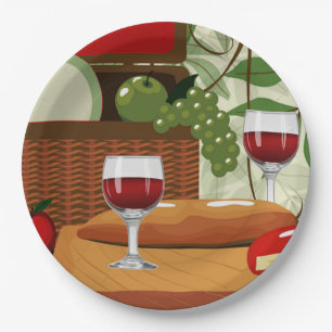 Teller von Weinkäse und pikantem Party