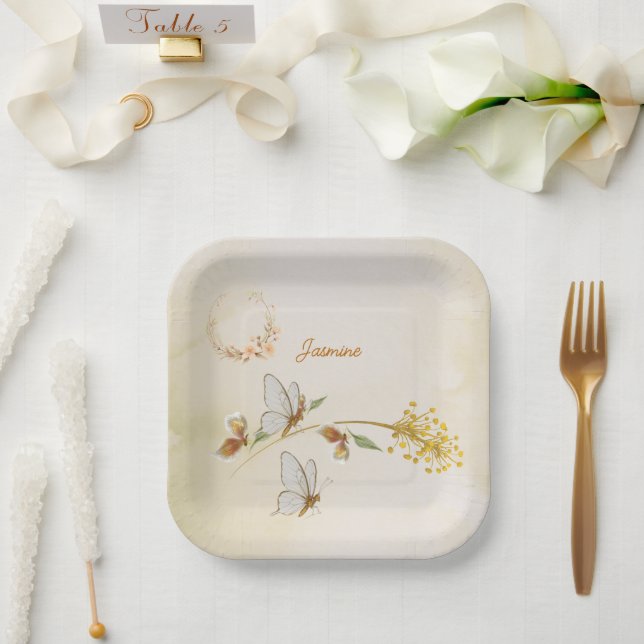 Teller zum 1. Geburtstag von Baby (Hochzeit)