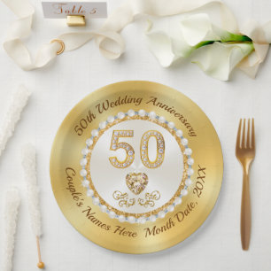 Teller zum 50. Hochzeitstag, 12,5 cm