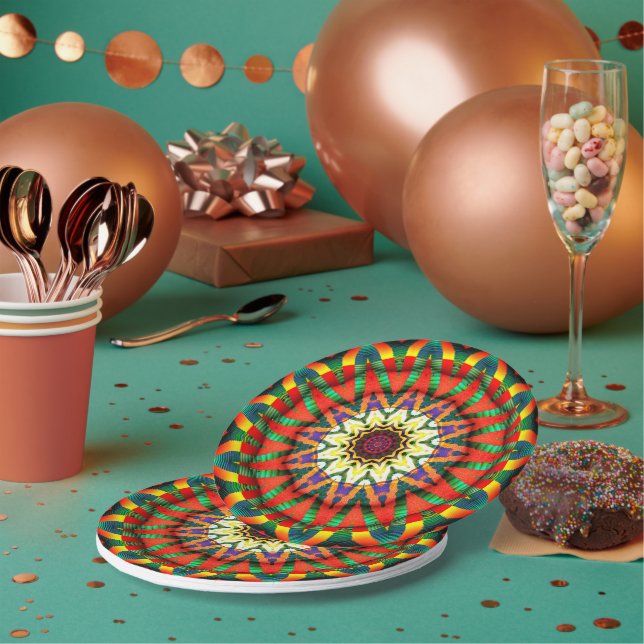 Teller zum Feststern-Fraktal Design (Multi)