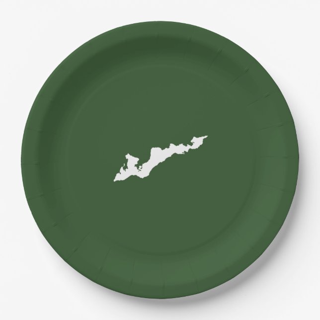 Teller zum Logo auf der Website der Fishers Island (Vorderseite)