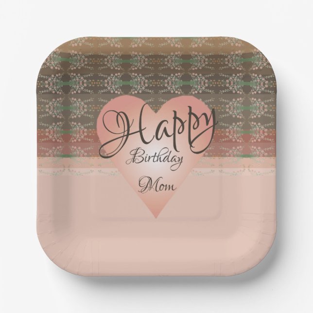 Teller zum quadratischen Designer (Vorderseite)