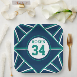 Teller zum Thema "aquamarin & Blue Sports"