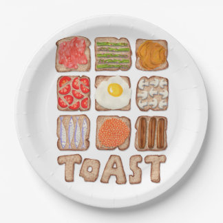 Teller zum Toastpapier
