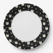 Teller zum Weißbuch für Kätzchen