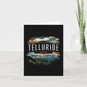 Telluride Berge Colorado Wandern im Freien Vinta Karte