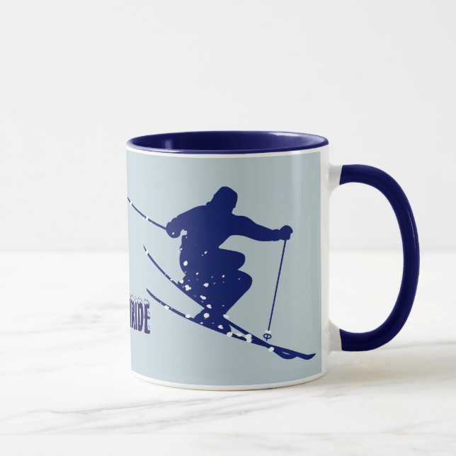 Telluride Blue Skier Tasse (Rechts)