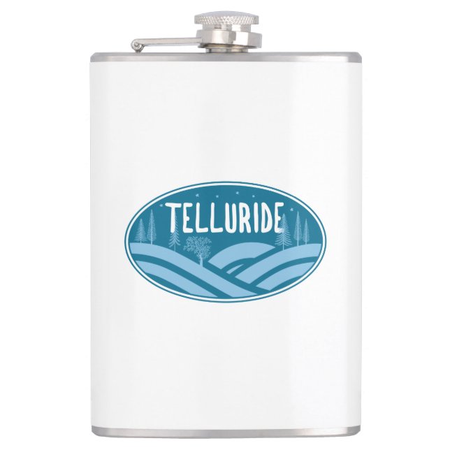 Telluride Colorado Außenbereich Flachmann (Vorderseite)