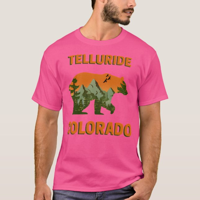 Telluride Colorado Berge - Bärenlandschaft Acti T-Shirt (Vorderseite)