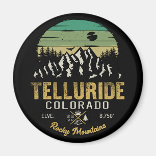 Telluride Colorado Berge Retro Vintage Magnet