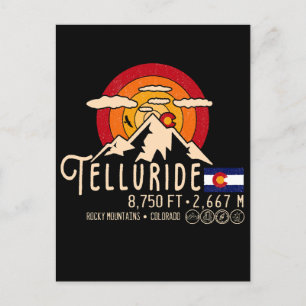 Telluride Colorado Berge Retro Vintage Postkarte