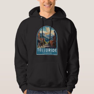 Telluride Colorado Kunstvoll wandern Vintag Hoodie