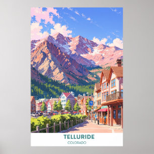 Telluride - Colorado - Landschaftlicher Weg Poster