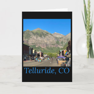 Telluride Colorado Main St Co Berge Skigebiet Karte