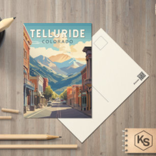 Telluride Colorado Reise Kunst Vintage Postkarte