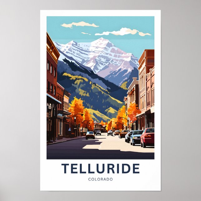 Telluride Colorado Reisen Print Poster (Vorne)