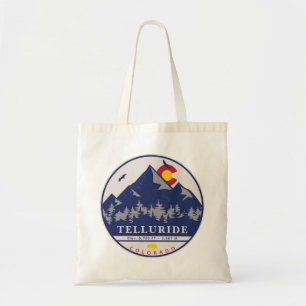 Telluride Colorado Retro Sunset Ski Souvenirs Tragetasche
