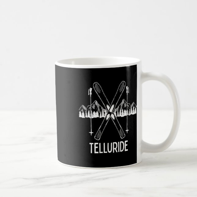 Telluride Colorado Rocky Mountains Skifahren Snowb Kaffeetasse (Rechts)
