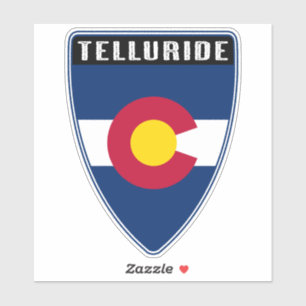Telluride Colorado Shield Aufkleber
