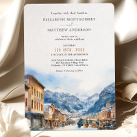 Telluride Colorado Ski Winter Wunderland Hochzeit
