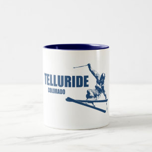 Telluride Colorado Skier Zweifarbige Tasse