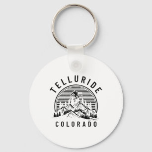 Telluride Colorado Skilift Skifahren Vintage Stolz Schlüsselanhänger